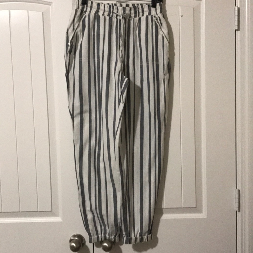 Striped Linen Pants